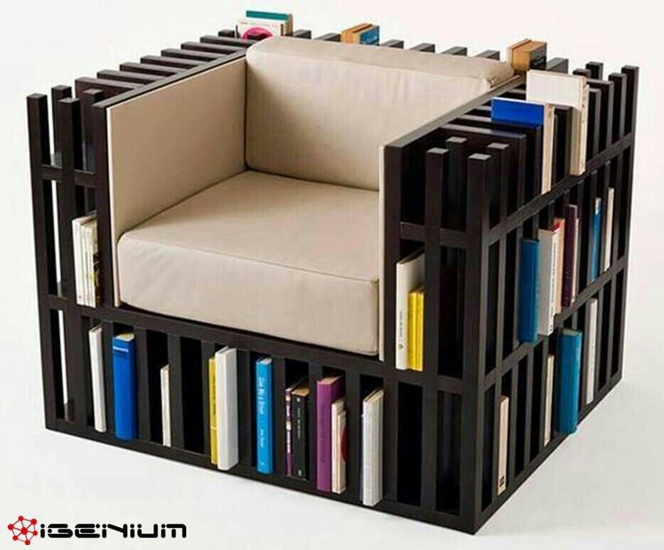 Diseño de sillón librero